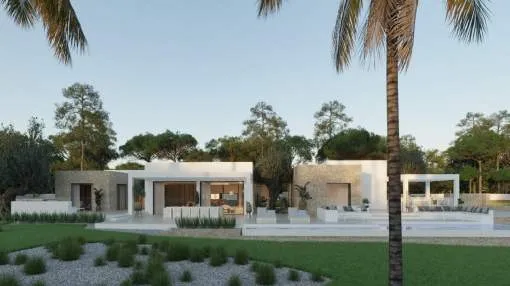 Villa under construction in Cala Conta - Ibiza
